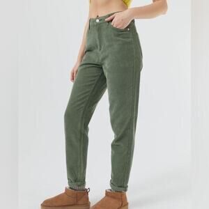 Urban Outfitters BDG Green Corduroy Mom High Rise Pants Size 29